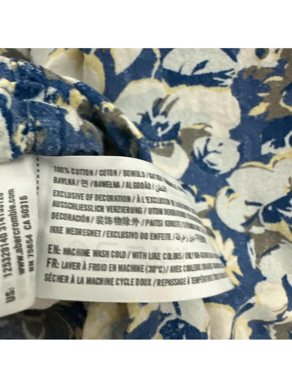 Abercrombie & Fitch Muscle Short Sleeve Floral Print Men's Size M - Picture 4 of 5